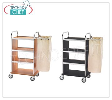 Forcar - Chariot à linge, avec 4 étagères et 1 sac