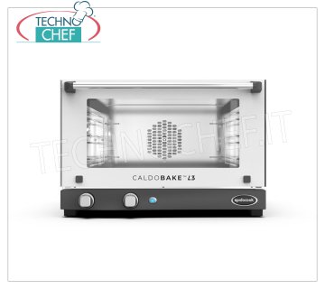 Spidocook - FOUR À CONVECTION Électrique, 3 Plateaux 46x33 cm, Professionnel, modèle CALDOBAKEL3 Four électrique à convection, pour GASTRONOMIE et PÂTISSERIE, capacité 3 plateaux de 460x330 mm, température réglable de 30 ° C à 260 ° C, commandes manuelles, technologie AIR.PLUS et DRY.PLUS, V.230 / 1, Kw.2, 7, Poids 20 Kg, Dim.mm.600x587x402h