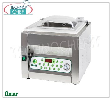 Machine professionnelle à cloche sous vide, barre de soudure 30 cm, chambre 31x35x19h cm, mod. CAM 300 HAUT
