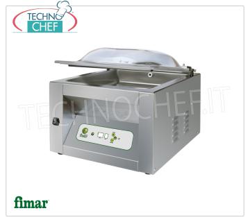 Machine professionnelle de chambre à vide, barre de soudure 40 cm, chambre 41x45x22h cm, mod. CAM 400 ECO MACHINE D'EMBALLAGE SOUS VIDE NUMÉRIQUE PROGRAMMABLE, Marque FIMAR, Ligne ECO, CHAMBRE 410x450x220h mm, BARRE D'ÉTANCHÉITÉ 400 mm, POMPE À VIDE 20 m³ / h, V.230 / 1, Kw.1,1, Poids 67 Kg, dim.mm.510x560x450h