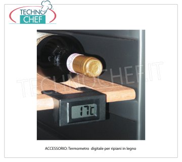 Technochef - Thermomètre numérique pour étagères, Mod.A0609 Thermomètre numérique pour étagères