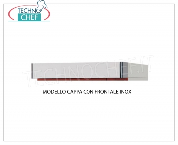 Module de hotte simple avec façade en acier inoxydable Module hotte simple avec façade inox pour fours mod. LCB / I et LCB / R, dim.mm.1000x1430x160h