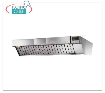 Hotte aspirante pour four à pizza Hotte aspirante pour four KING6G, Inox, Vitesse réglable, Kw 0,11, 705 mc/h, V. 203, Poids 62 kg, dim. mm 1485x1300x352h