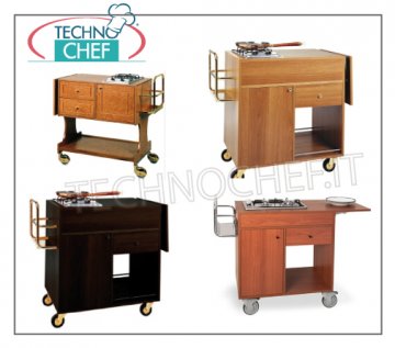 chariots flambé en bois 