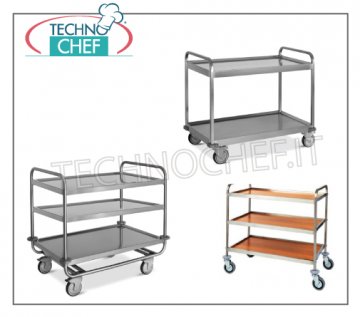 chariots de service en acier inox 