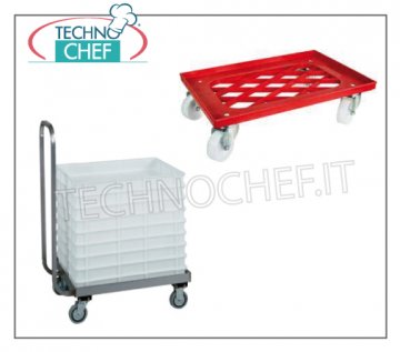 Chariots pour casiers/conteneurs pour pate pizza 