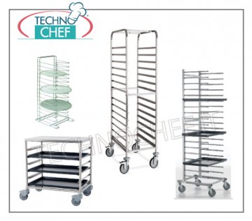 chariots porte-assiettes pour pizza/pâtisseire 