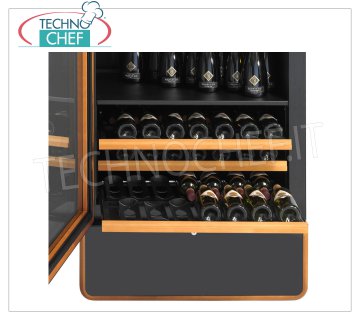 ENOFRIGO - Technochef - Kit complet avec tiroirs amovibles, Mod.EF-KTCH2000 Kit complet composé de 13 tiroirs amovibles, capacité maximale 182 bouteilles Bordeaux, taille mm (LxP) 686x545