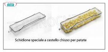 Broche de rôtisserie Serrure spéciale avec panier fermé pour pommes de terre pour Rotisserie Mod.P10 / 4