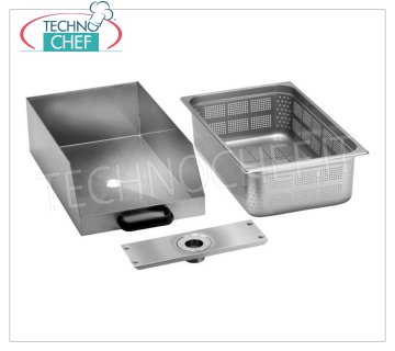 FIMAR - Technochef - Tiroir avec filtre en acier inoxydable, modèle CCF