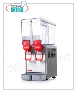Distributeurs de boissons réfrigérées Distributeur de boissons réfrigérées avec 2 cuves de 5 litres, V.230 / 1, dimensions mm 250x400x550h