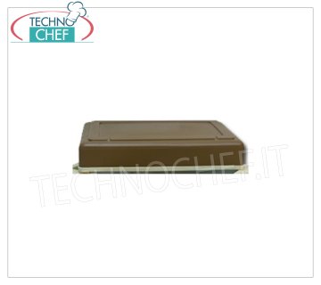 Technochef - Couvercle surélevé pour récipient mod.Florida marron