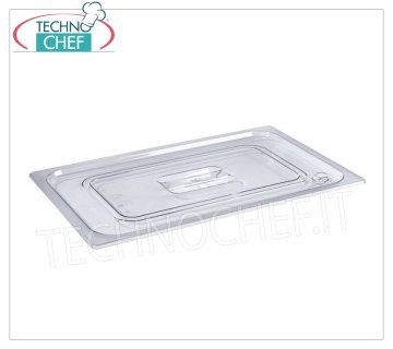 Couvercle en polycarbonate pour récipients gastro-normes Couvercle en polycarbonate avec poignée pour bol gastro-norme 1/4