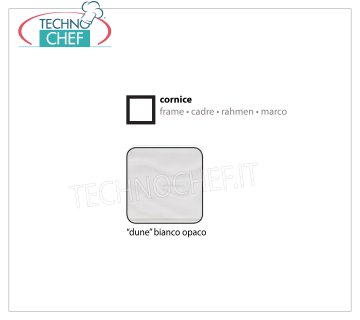 Cadre Dune Blanc Mat Cadre avec support en verre, couleur blanc mat '' dune '', dimensions 600x600x7h mm