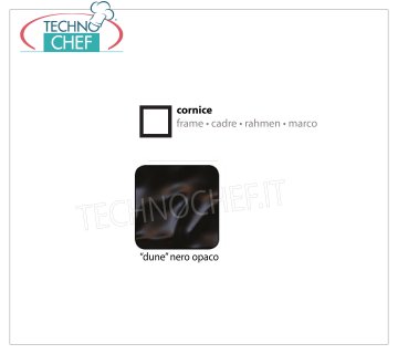 Cadre Dune noir mat