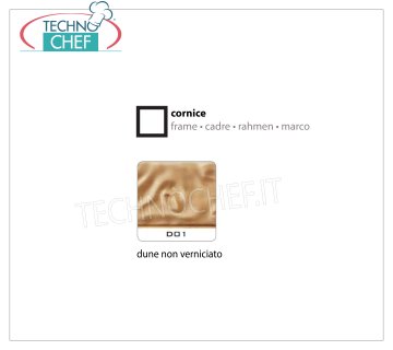 Cadre Dune non peint D01 Cadre avec support de verre, '' Dune '' non peint, dimensions 600x600x7h mm