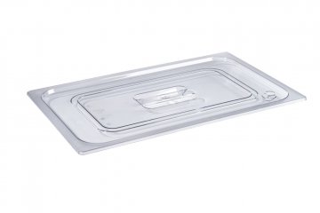 Couvercle Gastro-norm polycarbonate 2/1 Couvercle en polycarbonate avec poignée pour bassin gastro-norm 2/1