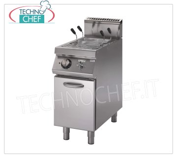 Technochef - CUISEUR DE PÂTES ÉLECTRIQUE sur MEUBLES, 1 bol de lt.26, mod.PK70 / 40CPES Cuiseur à pâtes électrique sur meuble, Ligne 700, 1 cuve inox de lt.26, V.400 / 3 + N, Kw. 7,6, Poids 57 Kg, dimensions mm 400x730x870h