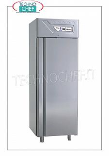 Armoire Frigo Amovible 1 Porte, lt.700, Professionnel Réfrigérateur 1 porte, amovible, ventilé, temp. -2 ° + 8 °, lt.700, acier inoxydable 304