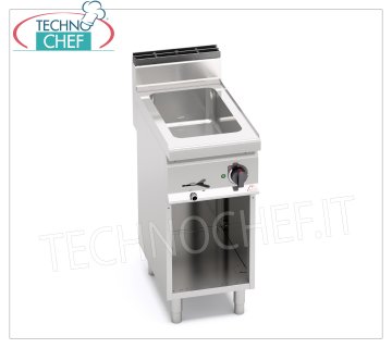 TECHNOCHEF - Bain-marie électrique professionnel sur meuble ouvert, Capacité 1 x GN 1/1, Mod.E7BM4M BAIN MARIE ÉLECTRIQUE sur ARMOIRE OUVERTE, Ligne BERTOS, MACROS 700, Série CONSTANT, avec bac pour 1 bac GN 1/1 (non inclus), V.230/1, Kw.1,2, Poids 28 Kg, dim.mm. 400x700x900h