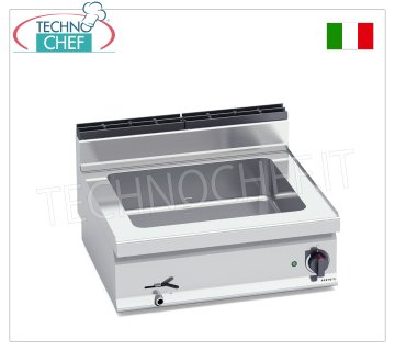 TECHNOCHEF - Bain-Marie Électrique Professionnel à Poser, Capacité 2 x GN 1/1, Mod.E7BM8B COMPTOIR ÉLECTRIQUE BAIN MARIE, BERTOS, Ligne MACROS 700, Série CONSTANT, avec cuve pour 2 bacs GN 1/1 (exclus), V.230/1, Kw.2,4, Poids 28 Kg, dim.mm.800x700x290h