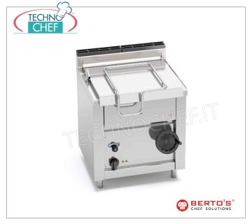 Technochef - Sauteuse Electrique, Renversement Manuel, Capacité lt.60, Mod.E7BR8/I Sauteuse basculante électrique, BERTOS, Ligne MACROS 700, Série HIGH-TECH MAXI, avec cuve inox 60 l, basculement manuel, V.400/3+N, Kw.9,00, Poids 112 Kg, dim.mm.800x700x900h