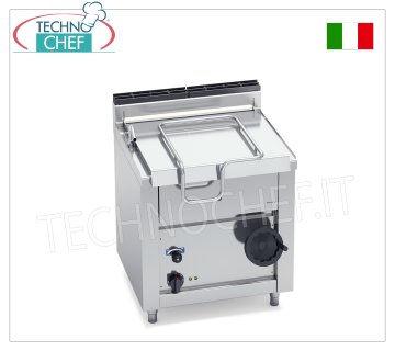 Technochef - Sauteuse électrique, basculement manuel, capacité 60 litres, Mod.E7BR8/I Sauteuse électrique basculante, BERTOS, ligne MACROS 700, série HIGH-TECH MAXI, avec cuve en acier inoxydable de 60 litres, basculement manuel, V.400/3+N, Kw.9,00, Poids 112 Kg, dim.mm.800x700x900h