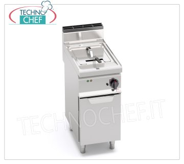 TECHNOCHEF - FRITEUSE ÉLECTRIQUE sur MOBILE, ALIMENTÉE, 1 RÉSERVOIR de 10 litres, Mod.E7F10-4MS FRITEUSE ÉLECTRIQUE sur MOBILE, BERTOS, Ligne MACROS 700, Série TURBO - HAUTE PUISSANCE, 1 RÉSERVOIR de 10 litres, version AMÉLIORÉE, V.400/3+N, Kw.9,00, Poids 39 Kg, dim.mm.400x700x900h