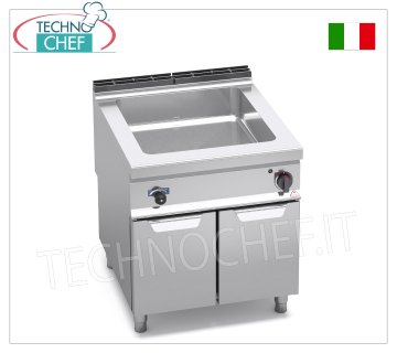 TECHNOCHEF - Bain-Marie Électrique Professionnel sur Meuble, Capacité 2xGN 1/1 + 1xGN 1/3, Mod.E9BM8M BAIN MARIE ÉLECTRIQUE sur ARMOIRE OUVERTE, BERTOS, ligne MAXIMA 900, série CONSTANT, avec cuve pour 2 bacs GN 1/1 + 1 bac GN 1/3 (exclus), V.230/1, Kw.3.00, Poids 48 Kg, dim.mm.800x900x900h