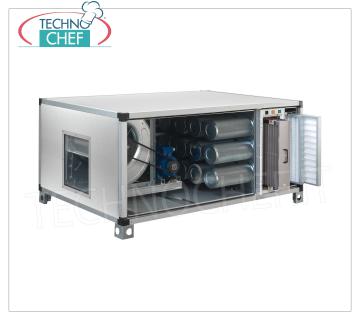 Unités d'aspiration, de filtration et de désodorisation avec charbon actif et préfiltres électrostatiques et synthétiques,