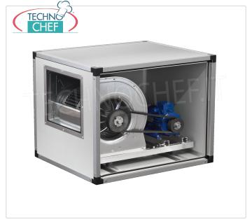 Aspirateurs centrifuges mono-vitesse en caisson, transmission par courroie et poulie