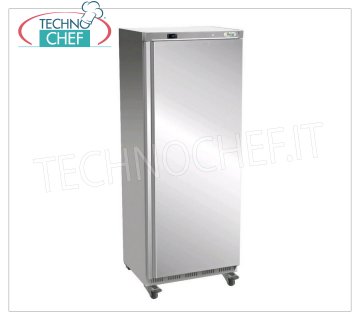 Forcar - Armoire frigorifique 1 porte, lt.641, ventilée, température + 2 ° / + 8 ° C, classe C, mod.G-ER700SS Armoire Réfrigérateur 1 Porte, Professionnel, structure externe en acier inoxydable 430, interne en ABS, Lt. 641, Température -2 ° / + 8 ° C, ÉCOLOGIQUE en Classe C, Gaz R600a, Ventilé, V.230 / 1, Kw .0,3, Poids 105 Kg, dim.mm.777x730x1895h