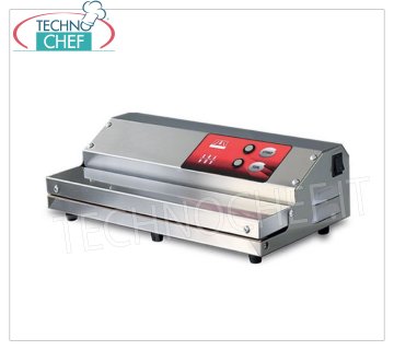 Technochef - Machine sous vide semi-automatique avec aspiration externe, barre de soudure 350 mm, mod.EUROMINI