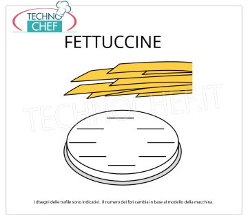 Technochef - FILIÈRE FETTUCCINE en ALLIAGE LAITON-BRONZE
