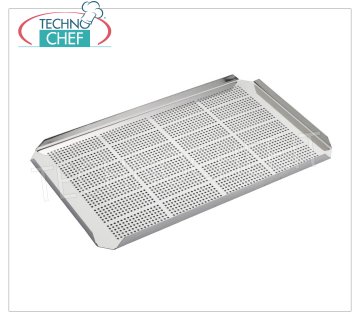 FAUX FOND PERFORÉ EN ACIER INOXYDABLE pour RÉCIPIENT GN 1/1, cm 32,5x53 Faux fond perforé en inox pour bassin GN 1/1, dim.mm.457x270