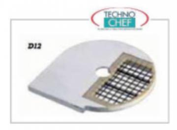 Coupe-légumes avec grille à droite pour cubes de 12x12 mm