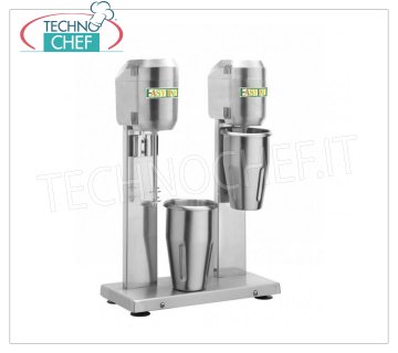 EASYLINE - Technochef, Double Mixeur Professionnel 0,8+0,8 litres, Mod.DMB20