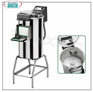 FIMAR - Technochef, Machine à laver professionnelle sur pied, capacité de charge Kg 10/18, Mod. LCF / 18 Rinçage sur stand, capacité de production Kg / h 220, charge de moules Kg 10/18, V 400/3, Kw 0.90, dimensions mm 380x770x1230h