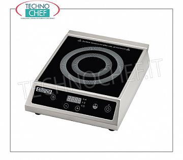 Technochef - PLAQUE D'INDUCTION pour Table, SURFACE INDUCTIVE Ø de 140 à 220 mm PLAQUE D'INDUCTION pour table, SURFACE INDUCTIVE: diamètre de 140 à 220 mm, V. 230/1, Kw 2,7, Poids 5 Kg, dim. mm. 325x370x105h