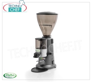 FAMA - Moulin à café automatique professionnel, rendement par heure Kg 3/4, mod.FMXA Moulin à café automatique professionnel, production horaire Kg. 3/4, Rpm 1400, V.230/1, Kw.0,34, Poids 13 Kg, dim.mm.230x370x600h