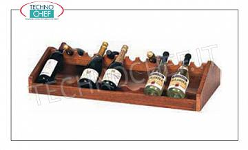 bois Chariots de service Affichage des bouteilles de vin avec couleur noyer cadre en bois, dim.mm.680x460x190h