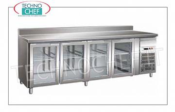 réfrigérateur réfrigéré / congélateurs Gastronorm bord arrière sur le plan pour Mod. FO-GN4100TNG