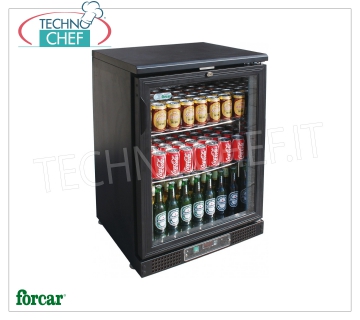 Vitrine RÉFRIGÉRATEUR pour BOISSONS, 1 Porte, Ventilée, Temp.+2°/+8°C, 140 lt, Classe B, Mod.G-BC1PB Réfrigérateur professionnel pour boissons et boissons, 1 porte vitrée, ventilé, température +2°/+8°C, capacité 140 litres, Classe B, V.230/1, Kw.0,106, poids 54 Kg, dim.mm.602x535x920h