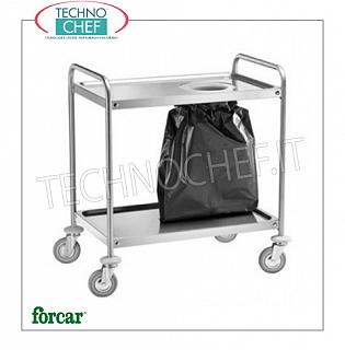 Trolleys-ferraille d'acier inoxydable