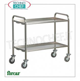 Chariots de service en acier inoxydable