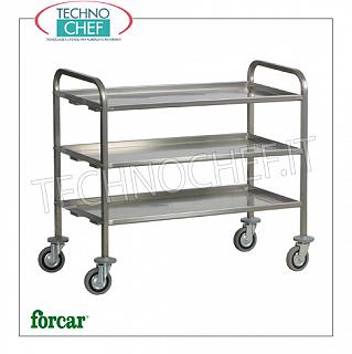 Chariots de service en acier inoxydable