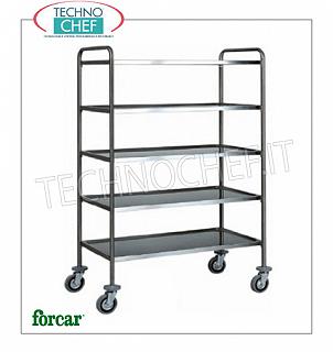 Chariots de service en acier inoxydable