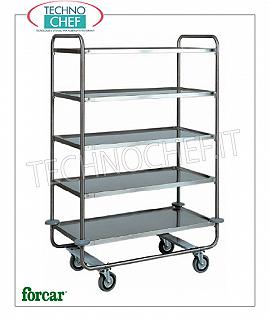 Chariots de service en inox