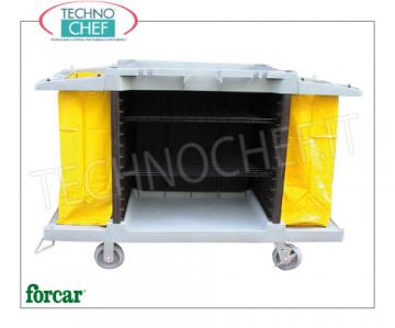 Chariots polyvalents avec 2 porte-sacs et compartiment central