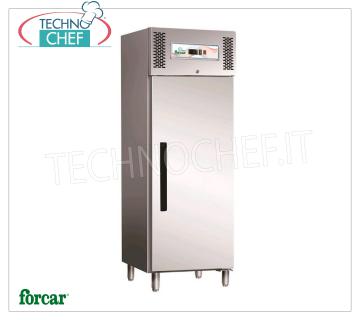 Forcar - Armoire Congélateur-Congélateur, lt.537, Ventilée, Temp.-18°/-22°C, Classe D, mod.G-ECV600BT Congélateur-Congélateur Armoire 1 Porte, Professionnel, lt.537, Temp.-18°/-22°C, Ventilé, ÉCOLOGIQUE en Classe D, GAZ R290, Gastronorm 2/1, V.230/1, Kw.0,565, Poids 1358 Kg, dim.mm.680x800x2010h